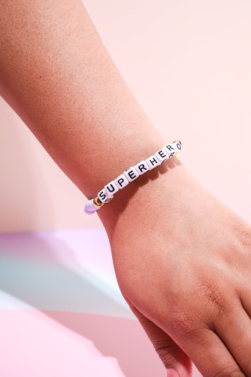 Superhero Inspirational Beaded Bracelet Bracelet Mure + Grand