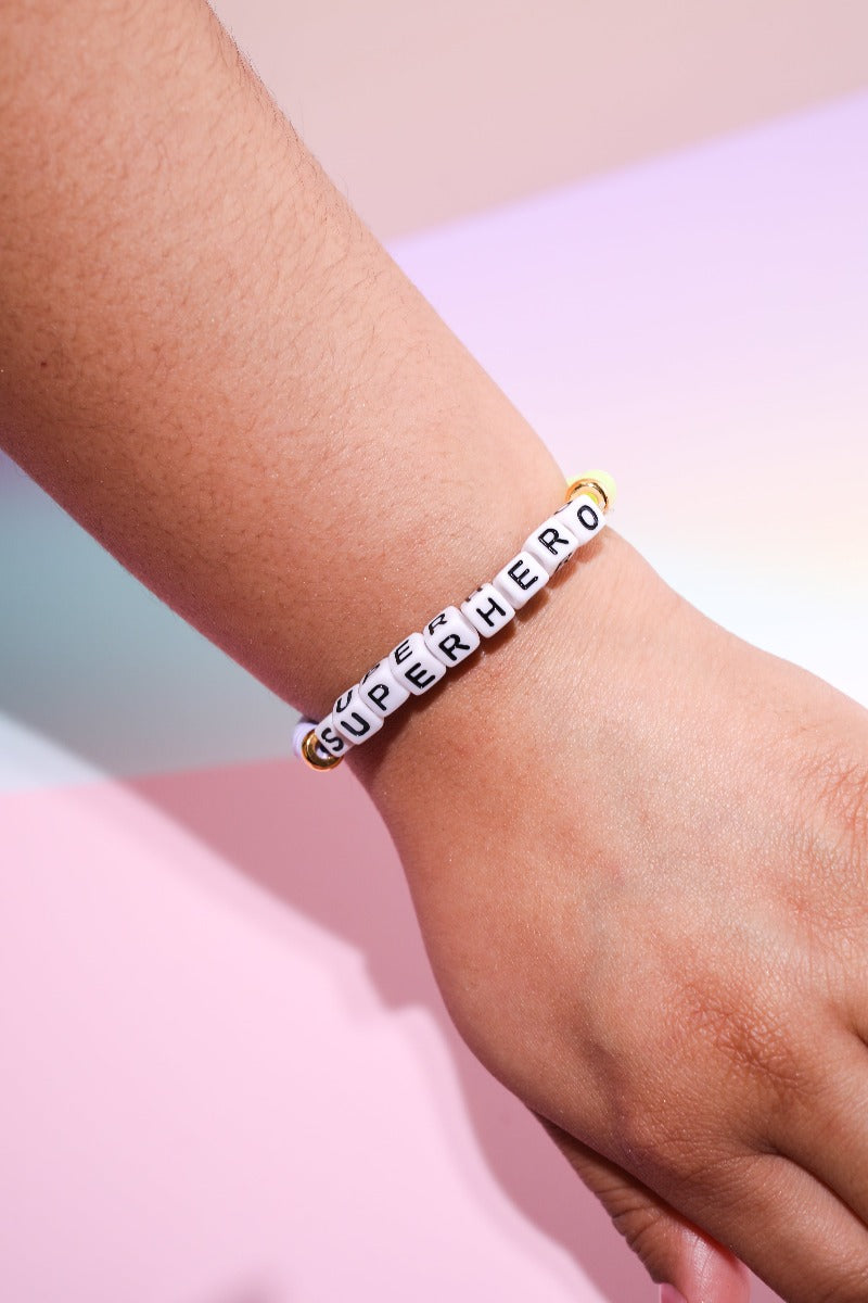 Superhero Inspirational Beaded Bracelet Bracelet Mure + Grand