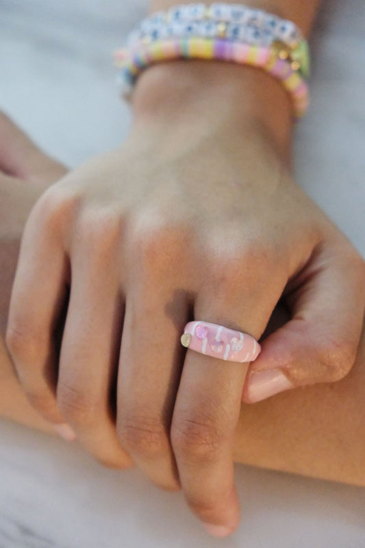 Sweetheart Painted Stacking Ring Rings mure + grand