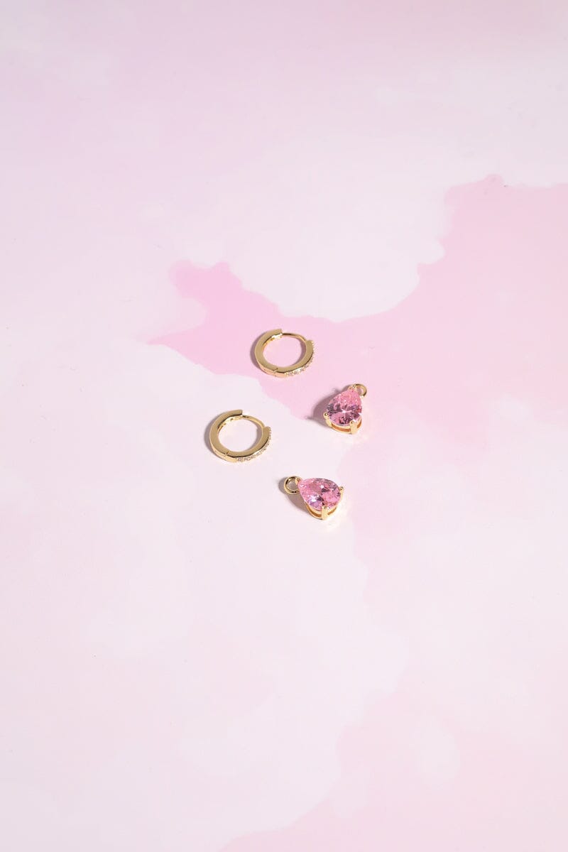 Tear Drop Charm Dangle Earrings Earrings mure + grand
