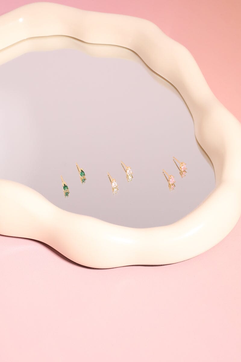 Tear Drops Sterling Silver Stud Earrings Earrings mure + grand