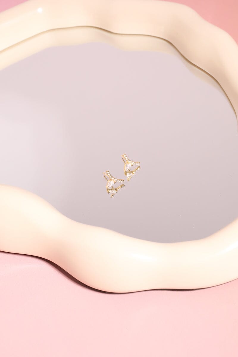 Teardrops Sterling Silver Stud Earrings Earrings mure + grand