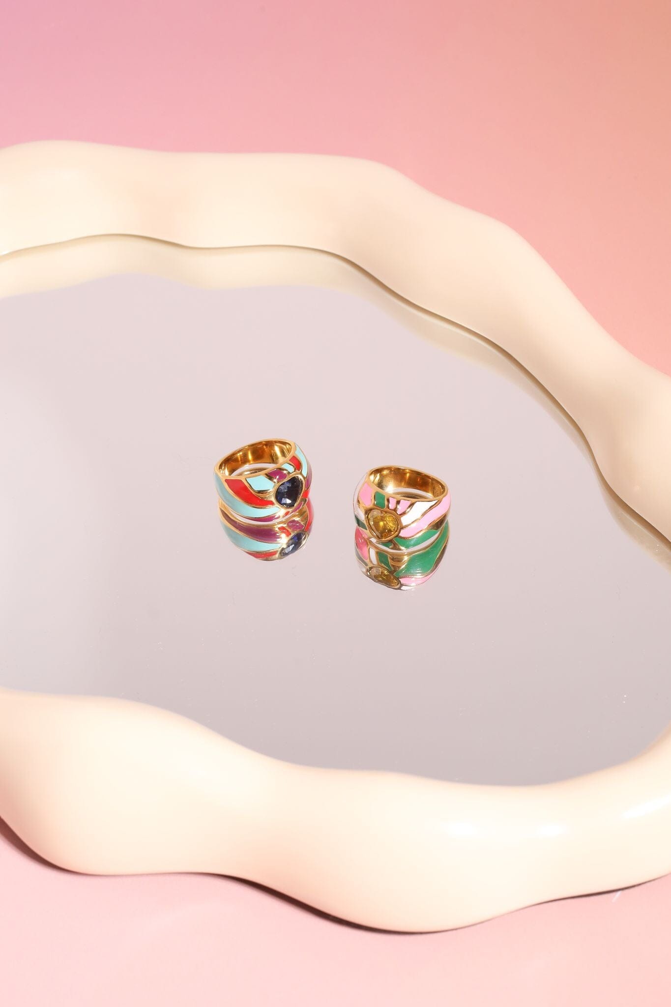 Tender Heart Zircon Dome Stacking Ring Rings mure + grand