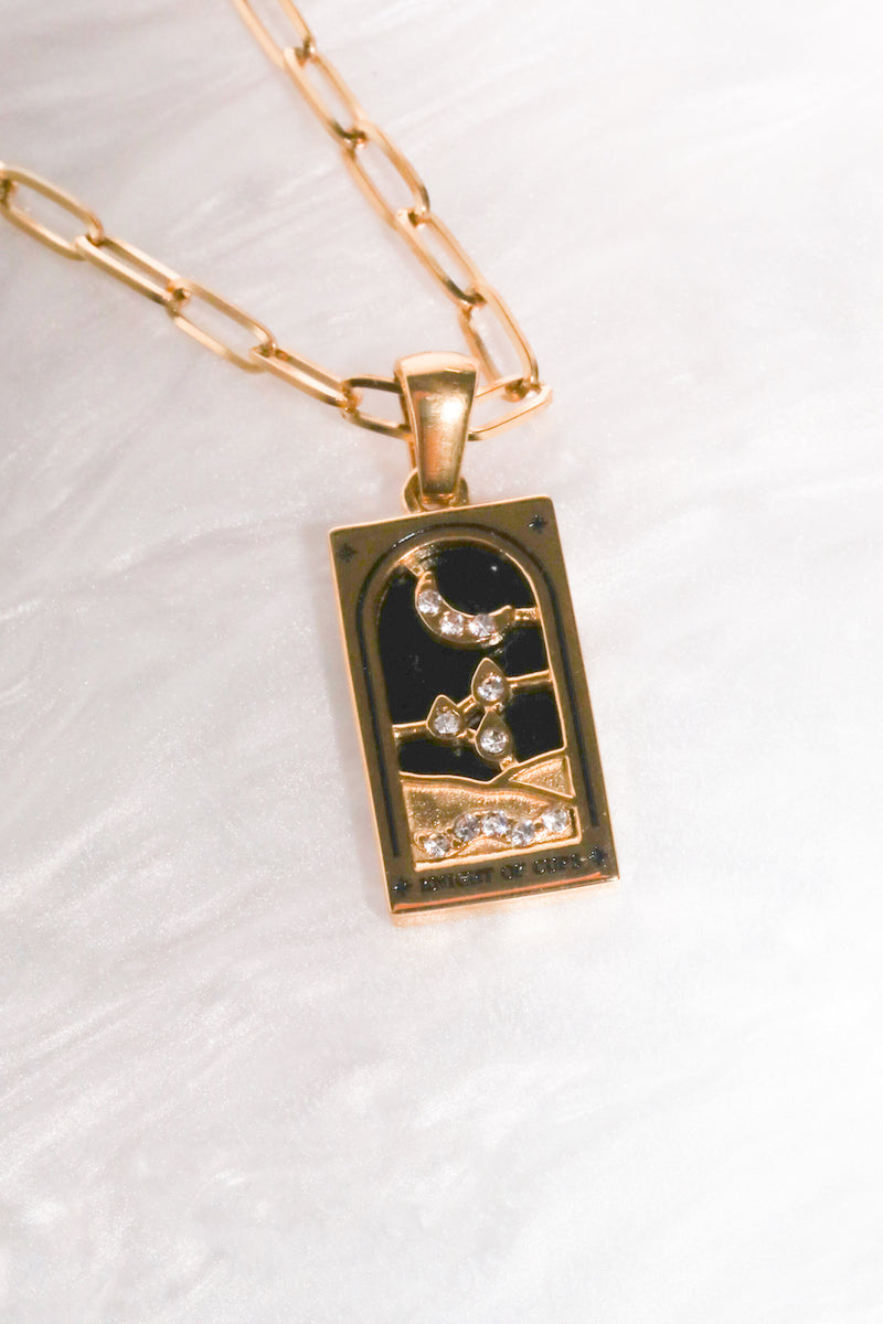 The Knight of Cups Tarot Card Pendant Necklace Necklaces Mure + Grand