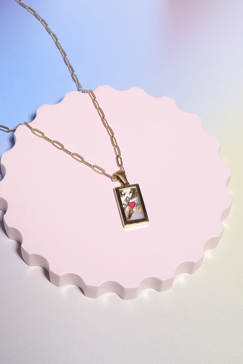 The Lovers Tarot Card Pendant Necklace Necklaces Mure + Grand
