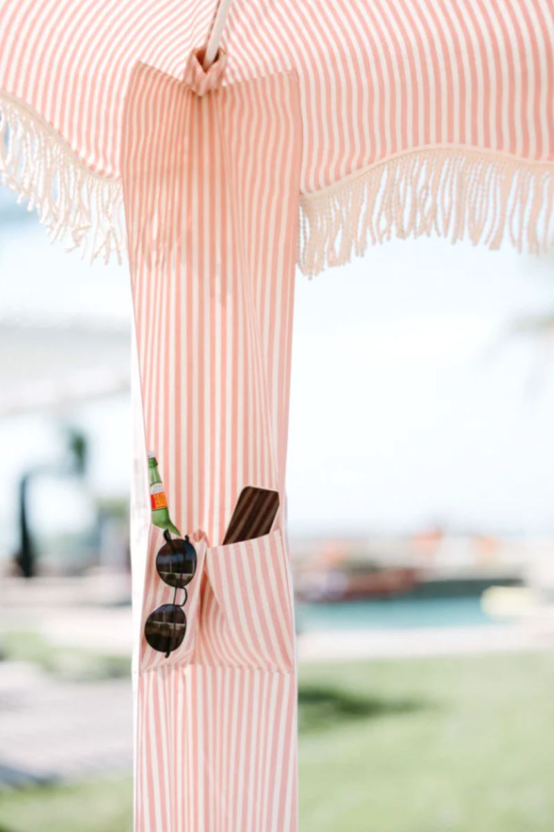 The Premium Cabana in Pink Stripe Cabana Business & Pleasure Co.