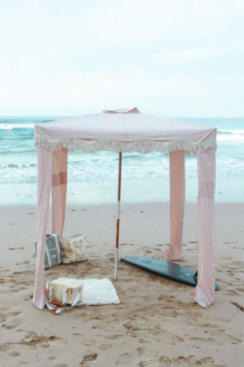 The Premium Cabana in Pink Stripe Cabana Business & Pleasure Co.