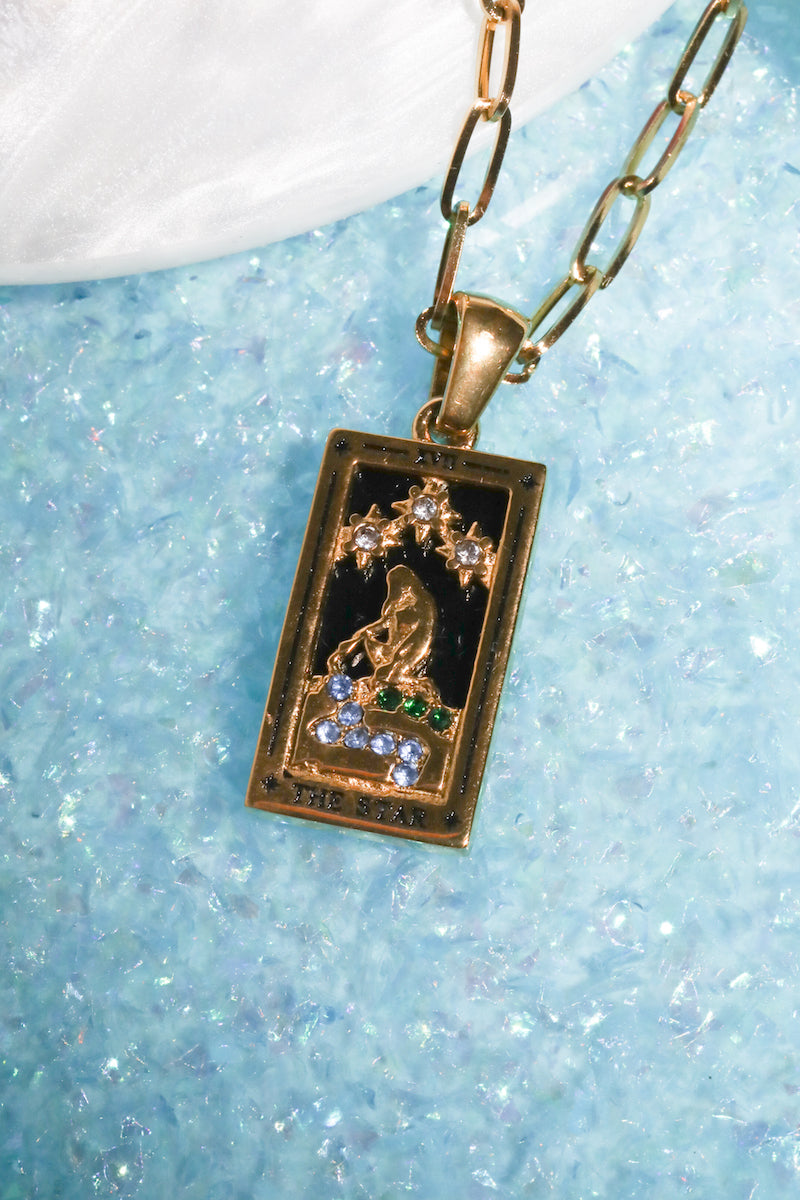 The Star Tarot Card Pendant Necklace Necklaces Mure + Grand