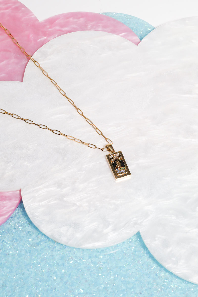 The Star Tarot Card Pendant Necklace Necklaces Mure + Grand