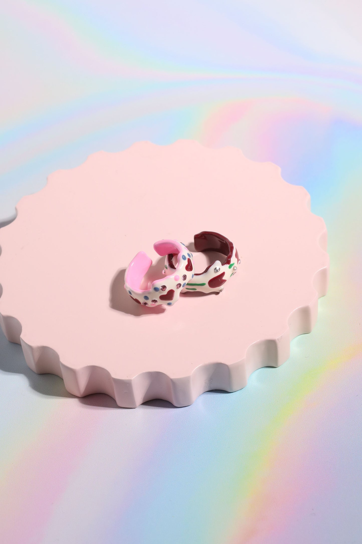 Tiptoe Thru Tulips Painted Stacking Ring Rings mure + grand
