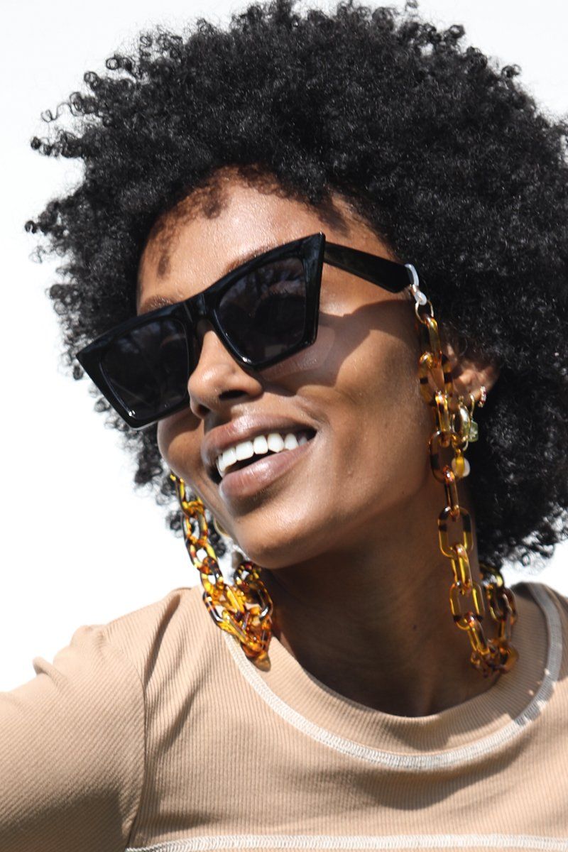 Tortoise Acrylic Sunglass Chain Sunglasses Mulberry & Grand
