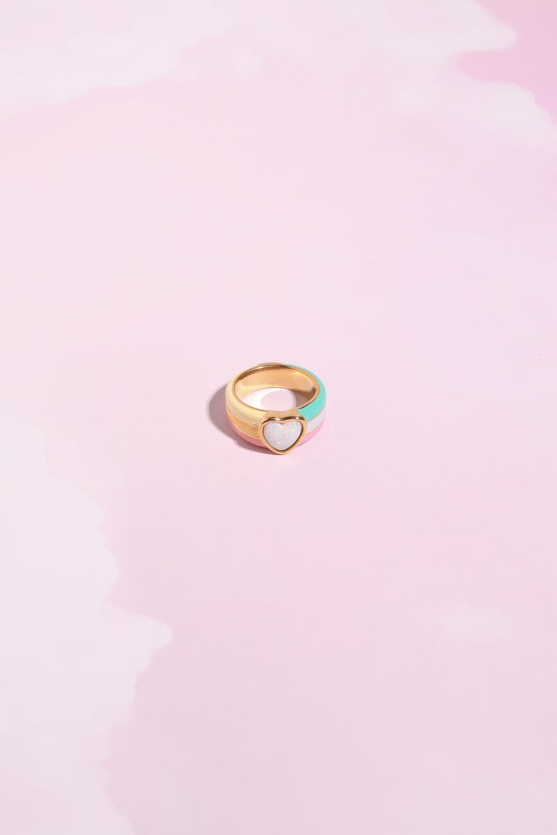 Wish Bear Opal Stacking Ring Rings mure + grand