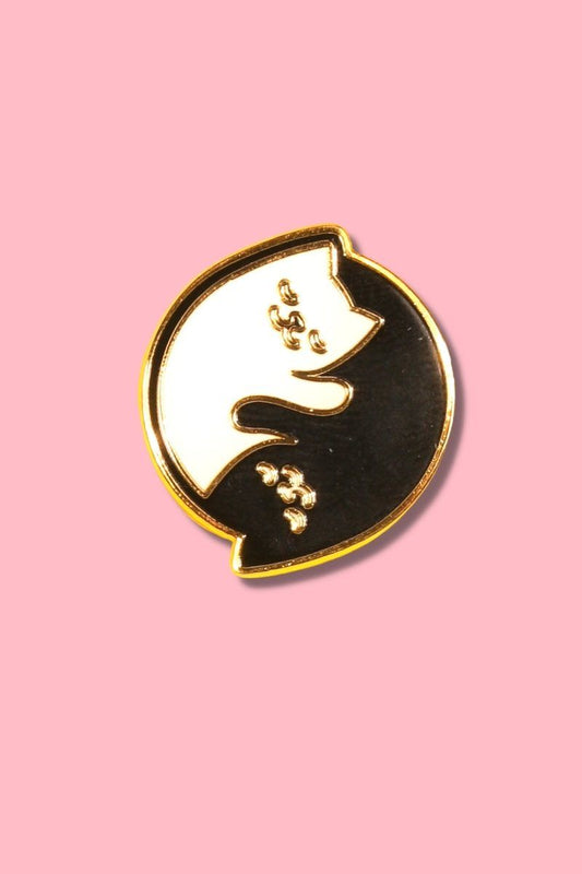 Ying Yang Cats Enamel Pin Enamel Pin Patches & Pins