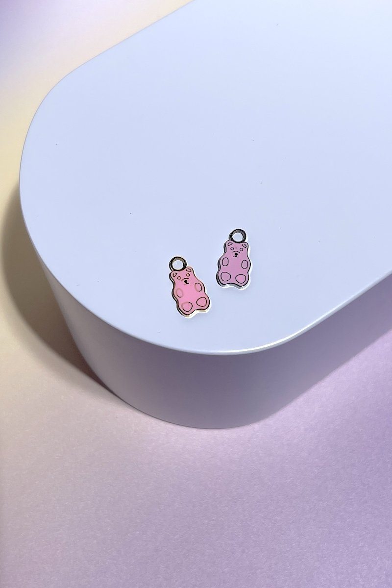 Yummy Gummy Bear Enamel Dangle Charm Earrings Mure + Grand