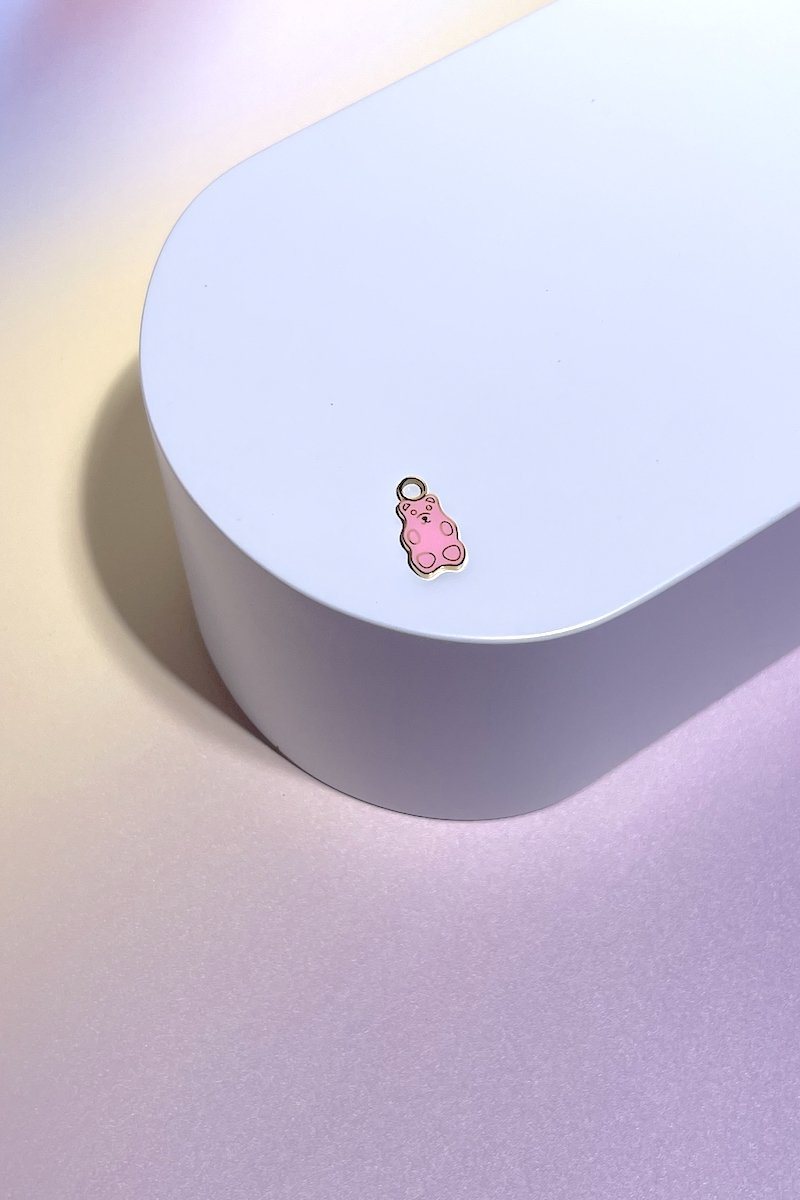 Yummy Gummy Bear Enamel Dangle Charm Earrings Mure + Grand Gold