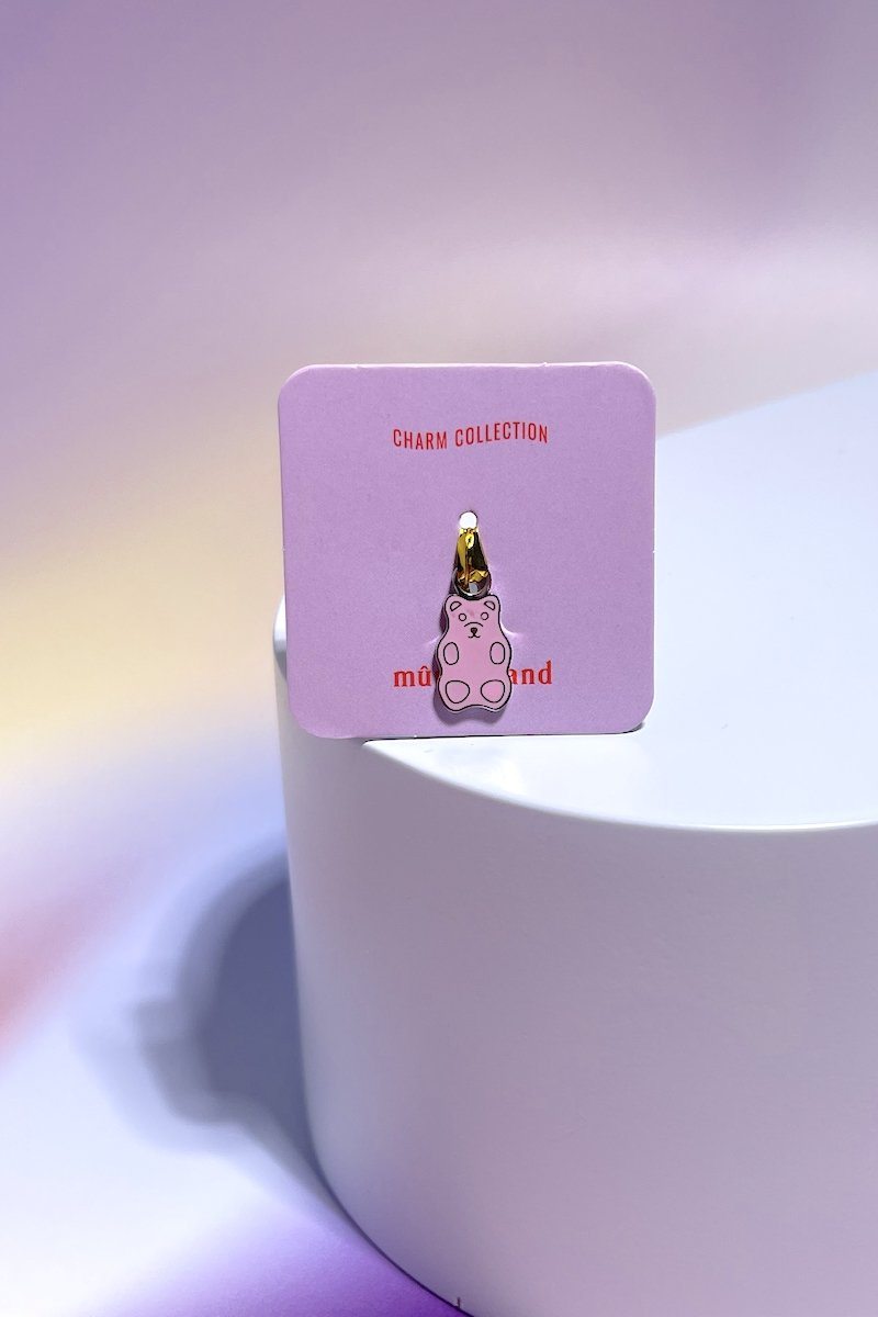 Yummy Gummy Bear Enamel Dangle Charm Earrings Mure + Grand Silver