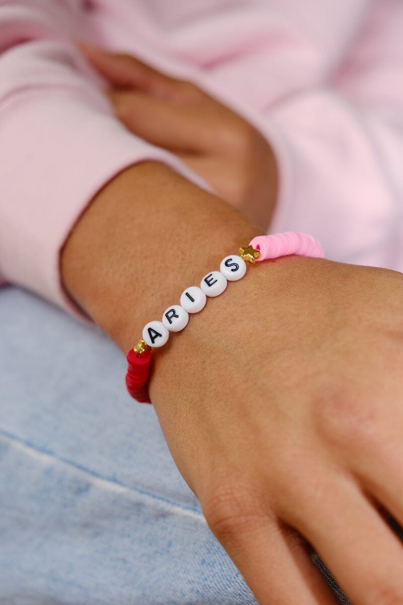 Zodiac Beaded Bracelet Bracelet mure + grand Aries