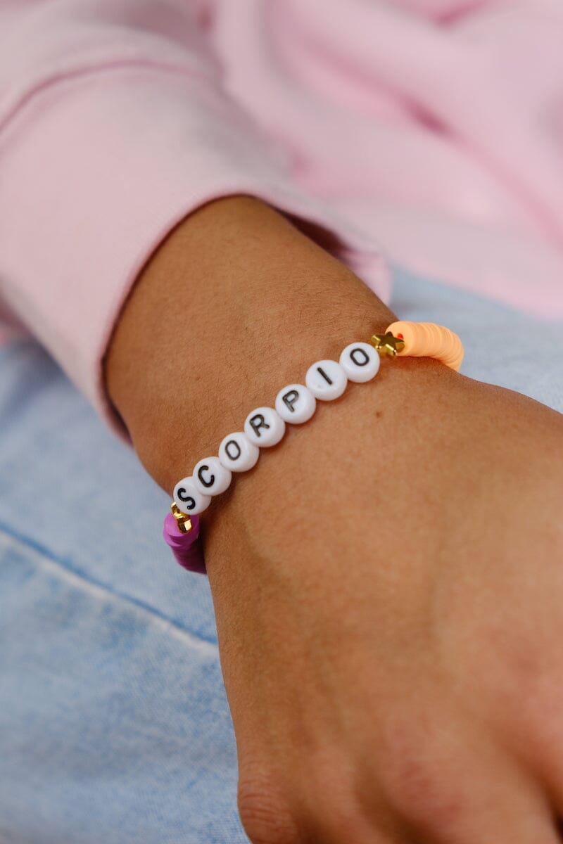 Zodiac Beaded Bracelet Bracelet mure + grand Scorpio