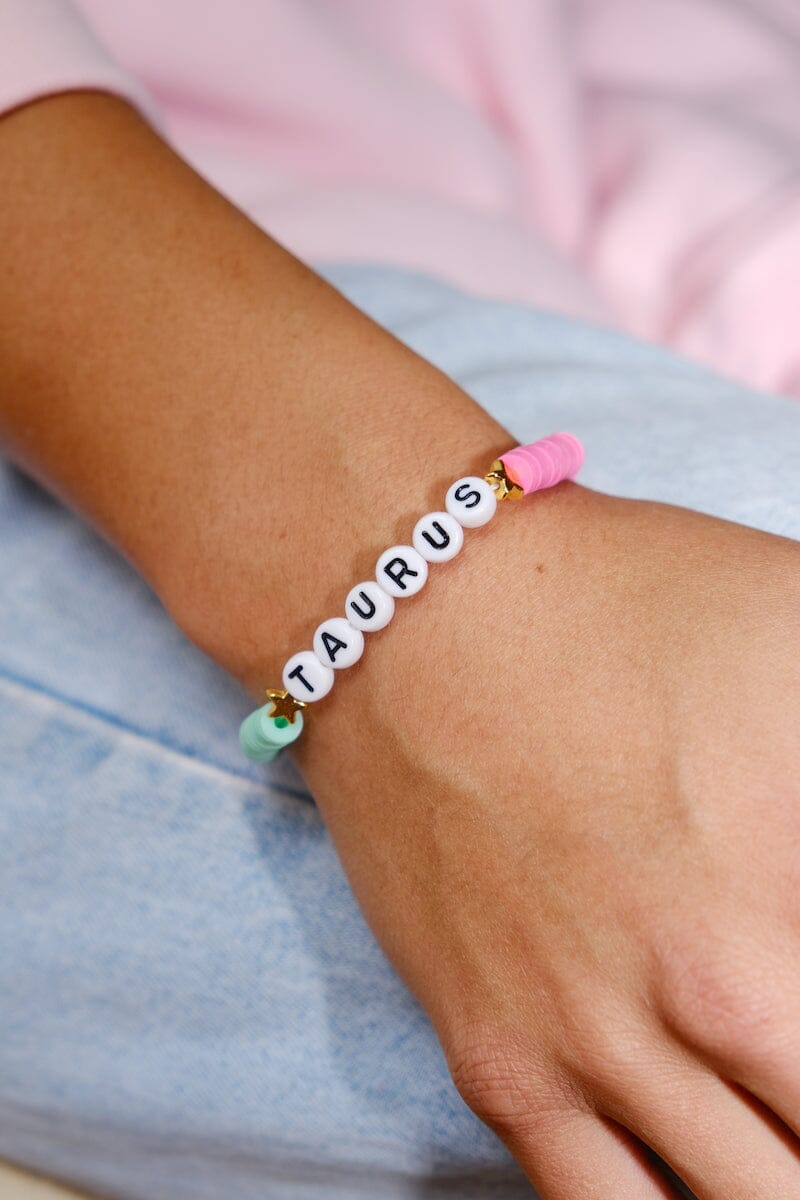 Zodiac Beaded Bracelet Bracelet mure + grand Taurus