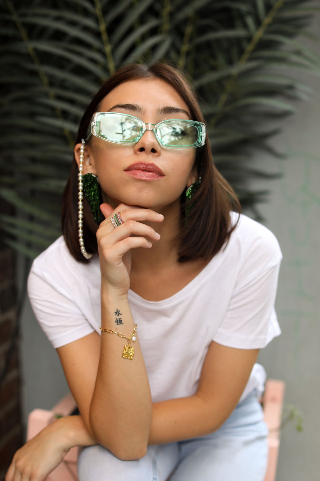Bailee Henderson Styles Our Sunnies With Us in the West Village