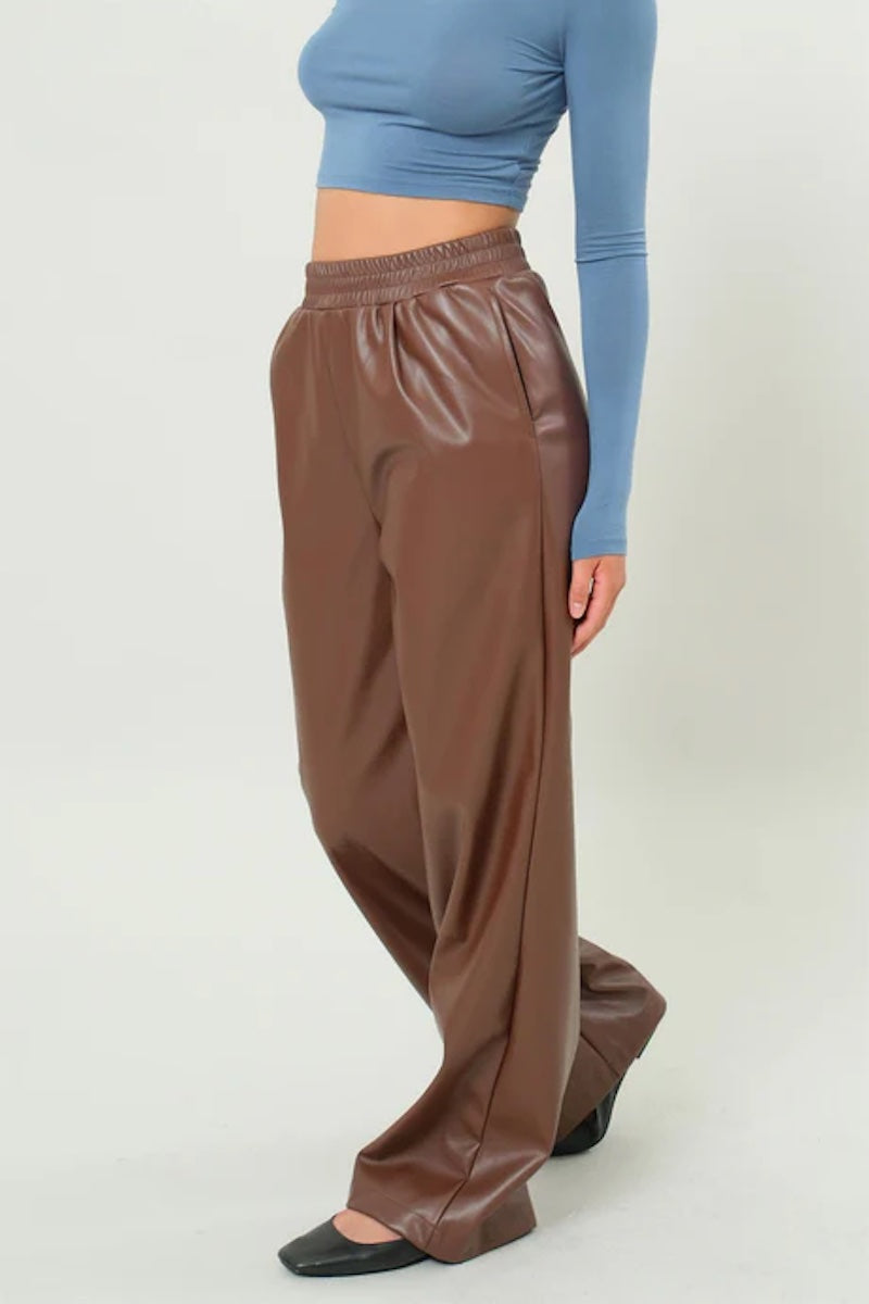 Harper Leather High Waist Pants