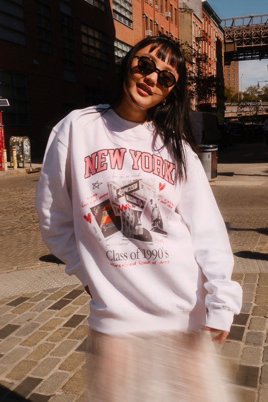 New York Yearbook Graphic Sweatshirt