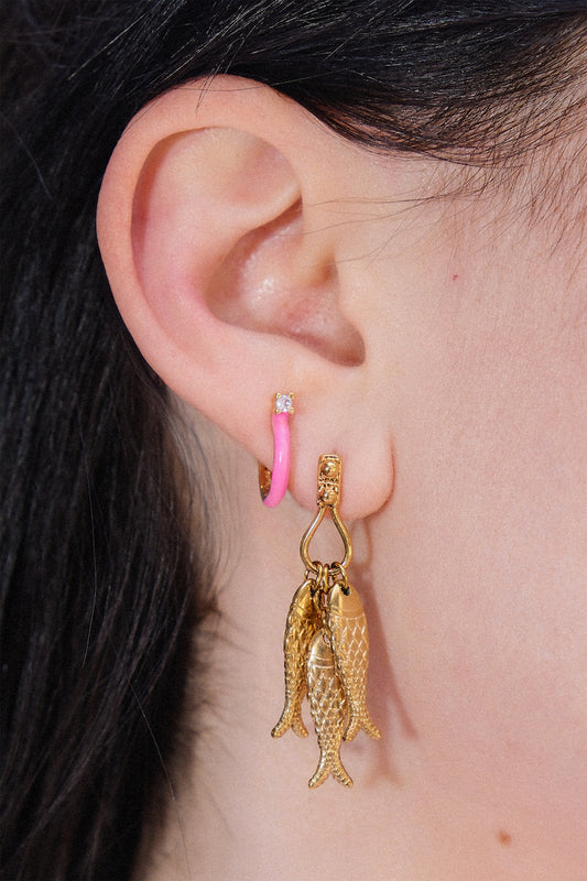 Fishing Charm Dangle Earrings