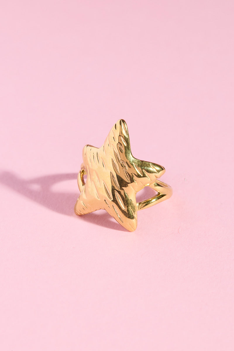 Starry Ocean Starfish Adjustable Stacking Ring