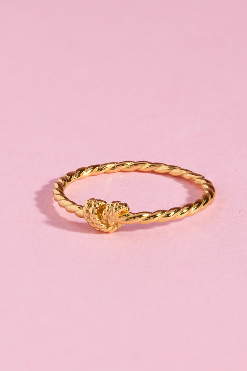 Knotted Sterling Silver Ring