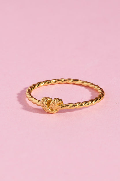 Knotted Sterling Silver Ring