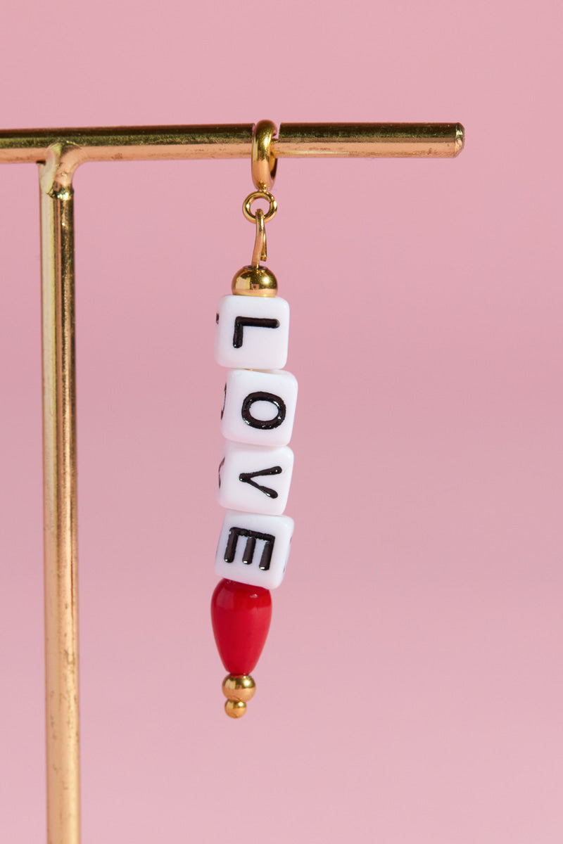 Love Charm With Spring Clip