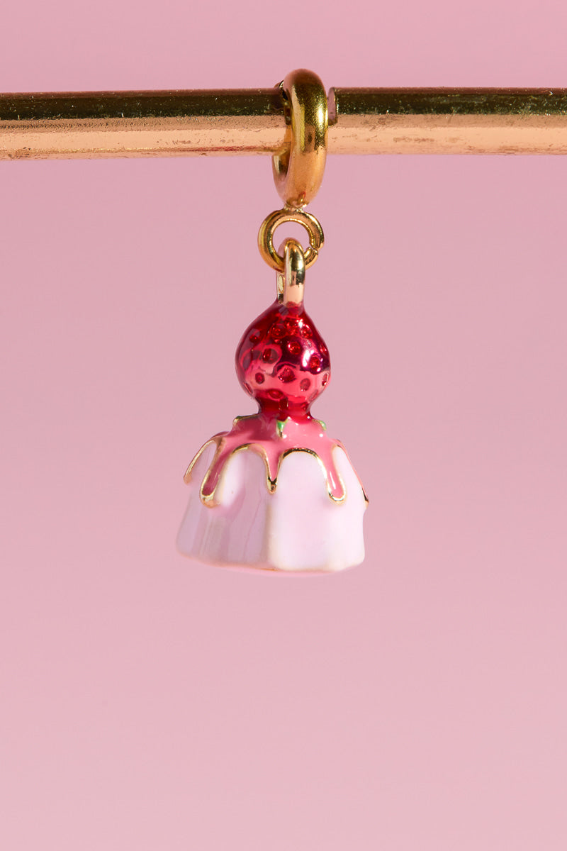 Cupcake Charm With Spring Clip