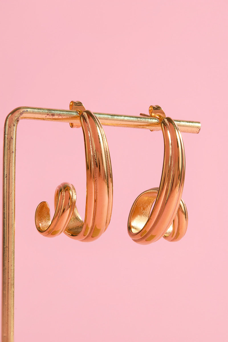 Twirl Hoop Earring