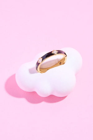 Adelaide Enamel Sterling Silver Ring