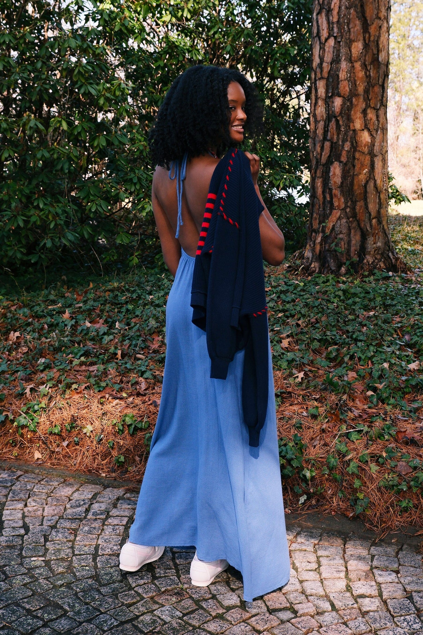 Adeline Open Back Maxi Dress Clothing Mure + Grand 