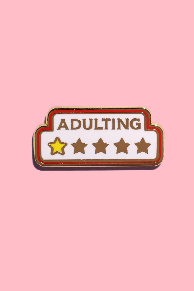 Adulting Enamel Pin Enamel Pin Patches & Pins 