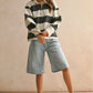 Aisha Long Sleeve Wide Panel Knitted Sweatshirt Clothing Pretty Garbage 