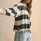 Aisha Long Sleeve Wide Panel Knitted Sweatshirt Clothing Pretty Garbage 