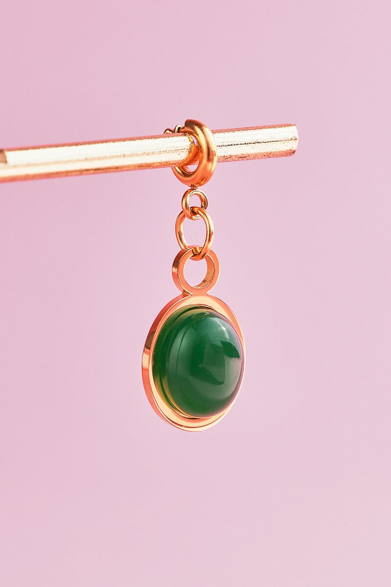 Akik Charm With Spring Clip Mure + Grand 