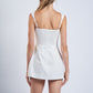 Alaia Smocked Back with Front Pockets Mini Dress Clothing Sky to Moon 