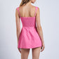 Alaia Smocked Back with Front Pockets Mini Dress Clothing Sky to Moon 