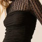 Alenya Striped Lace Mock-Neck Bodysuit Clothing Promesa 
