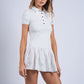 Alina Short Sleeve Mini Dress Clothing Sky to Moon 