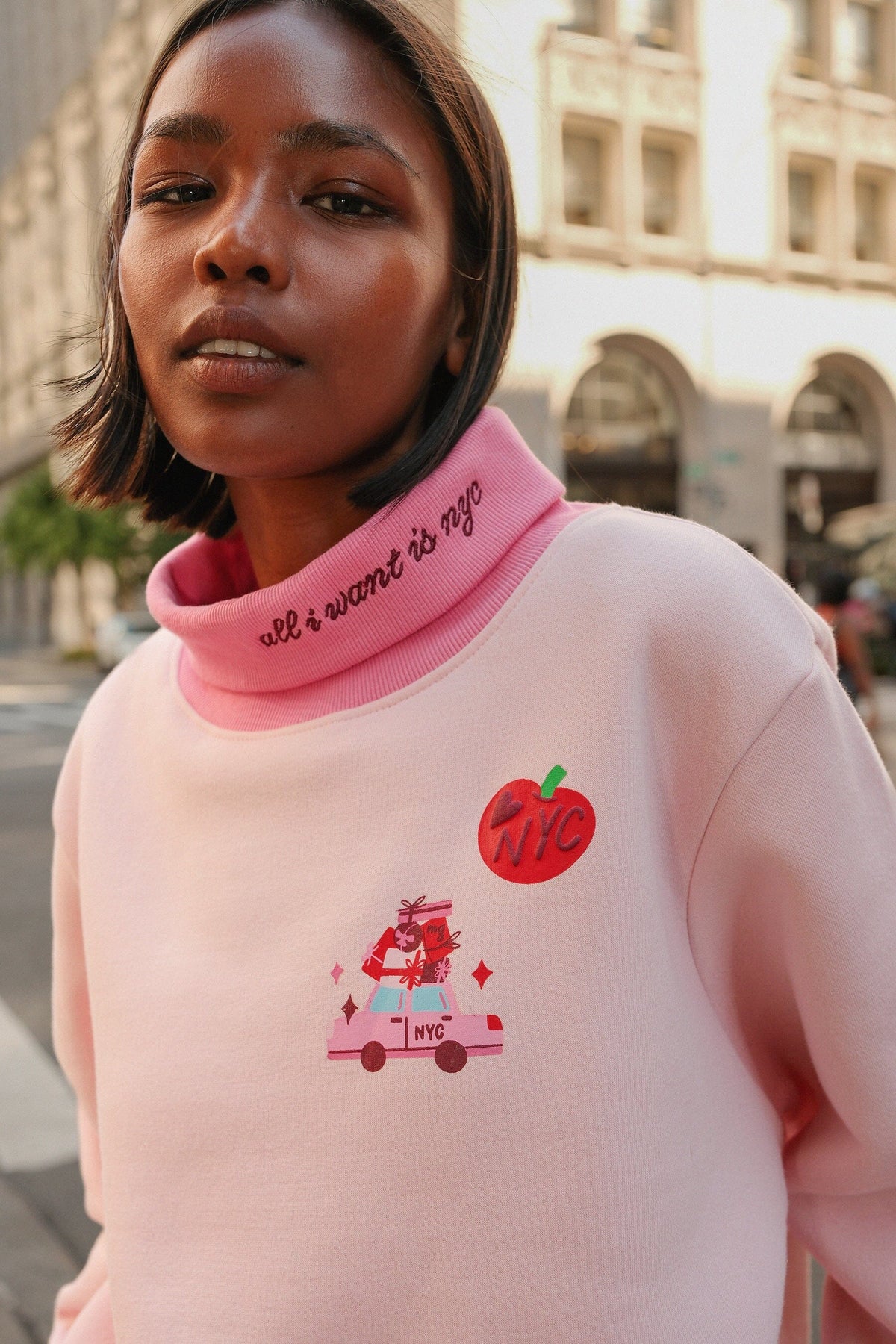 All I Want is NYC Rollneck SweatshirtMure + Grand