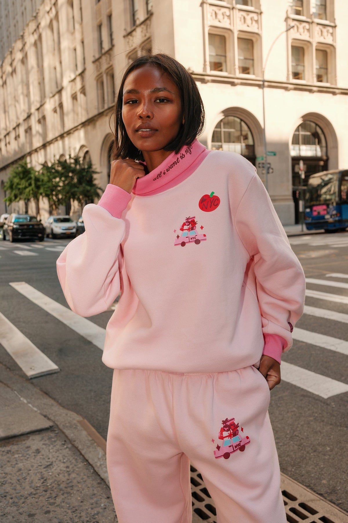 All I Want is NYC Rollneck SweatshirtMure + Grand