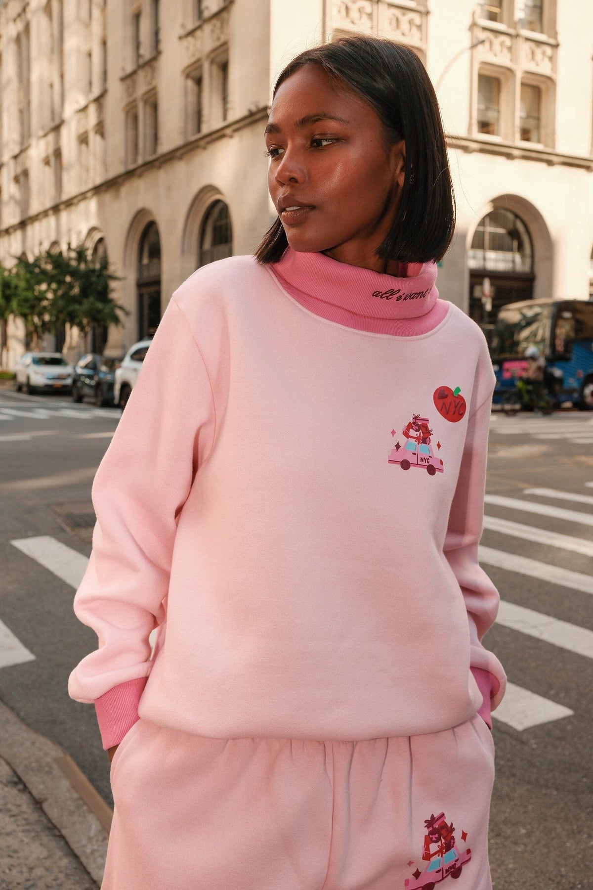 All I Want is NYC Rollneck SweatshirtMure + Grand