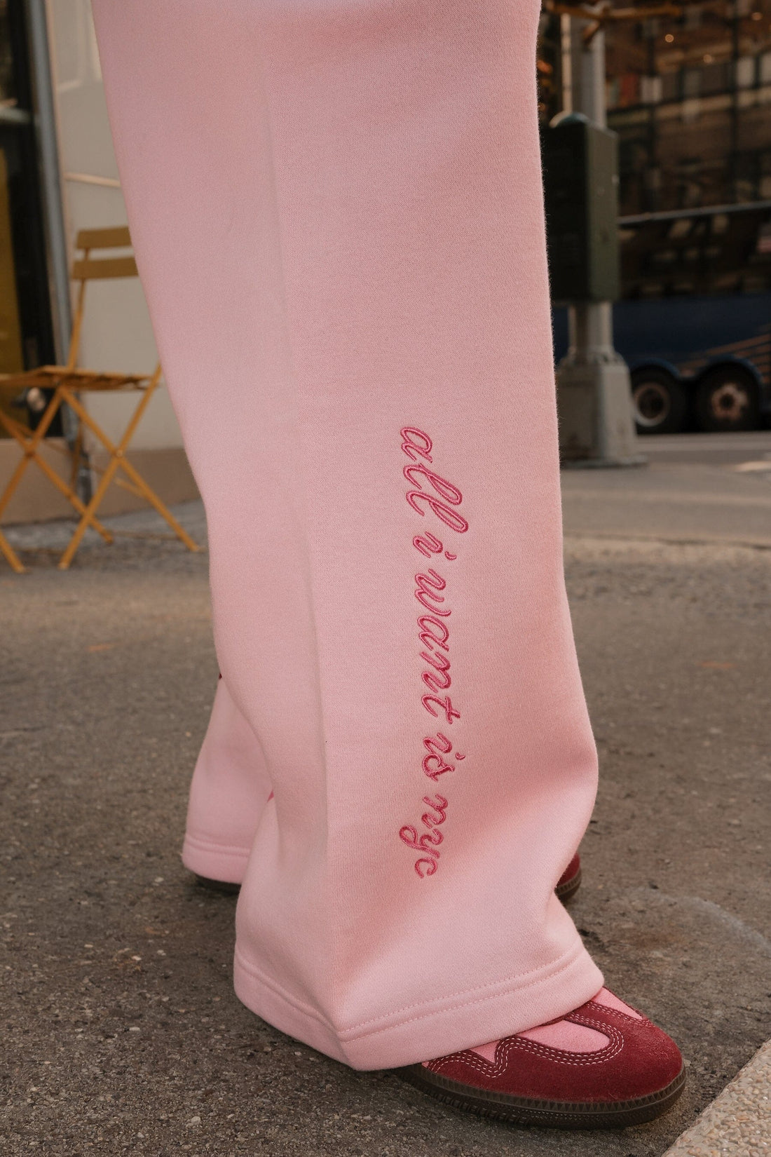 All I Want is NYC Wide Leg SweatpantsMure + Grand