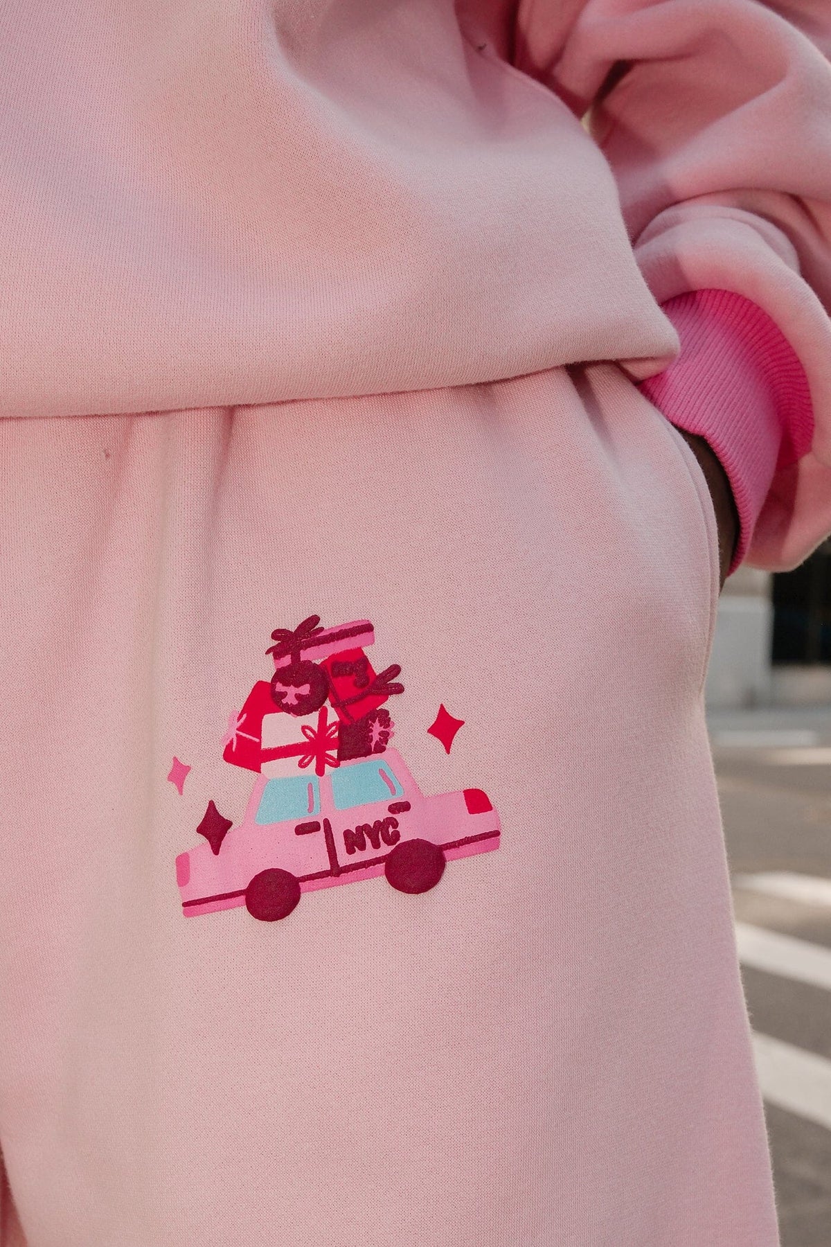 All I Want is NYC Wide Leg SweatpantsMure + Grand