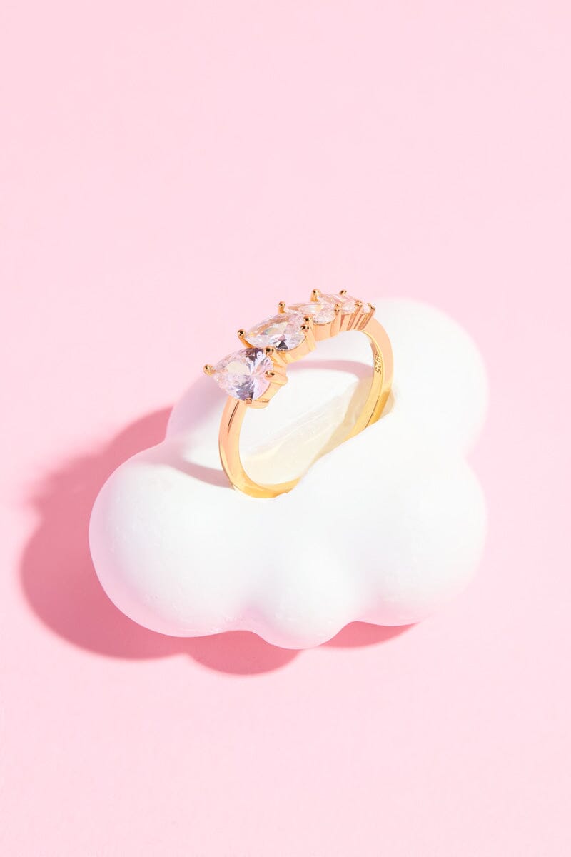 Althea Crystal Cluster Sterling Silver RingMure + Grand