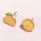 Amalfi Lemons Enamel Charm Stud Earrings Earrings mure + grand 